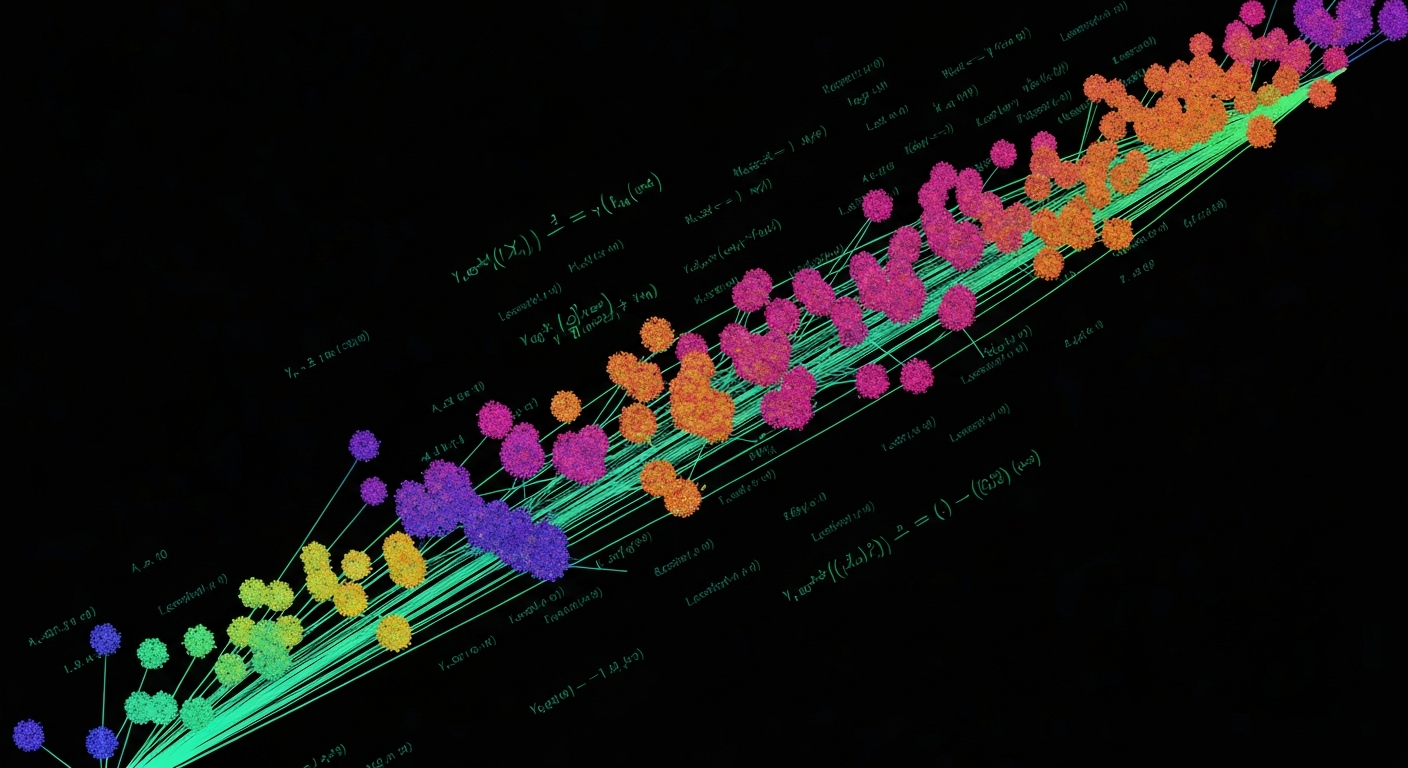 Embeddings visualised as vectors in high-dimensional space — similar concepts cluster together
