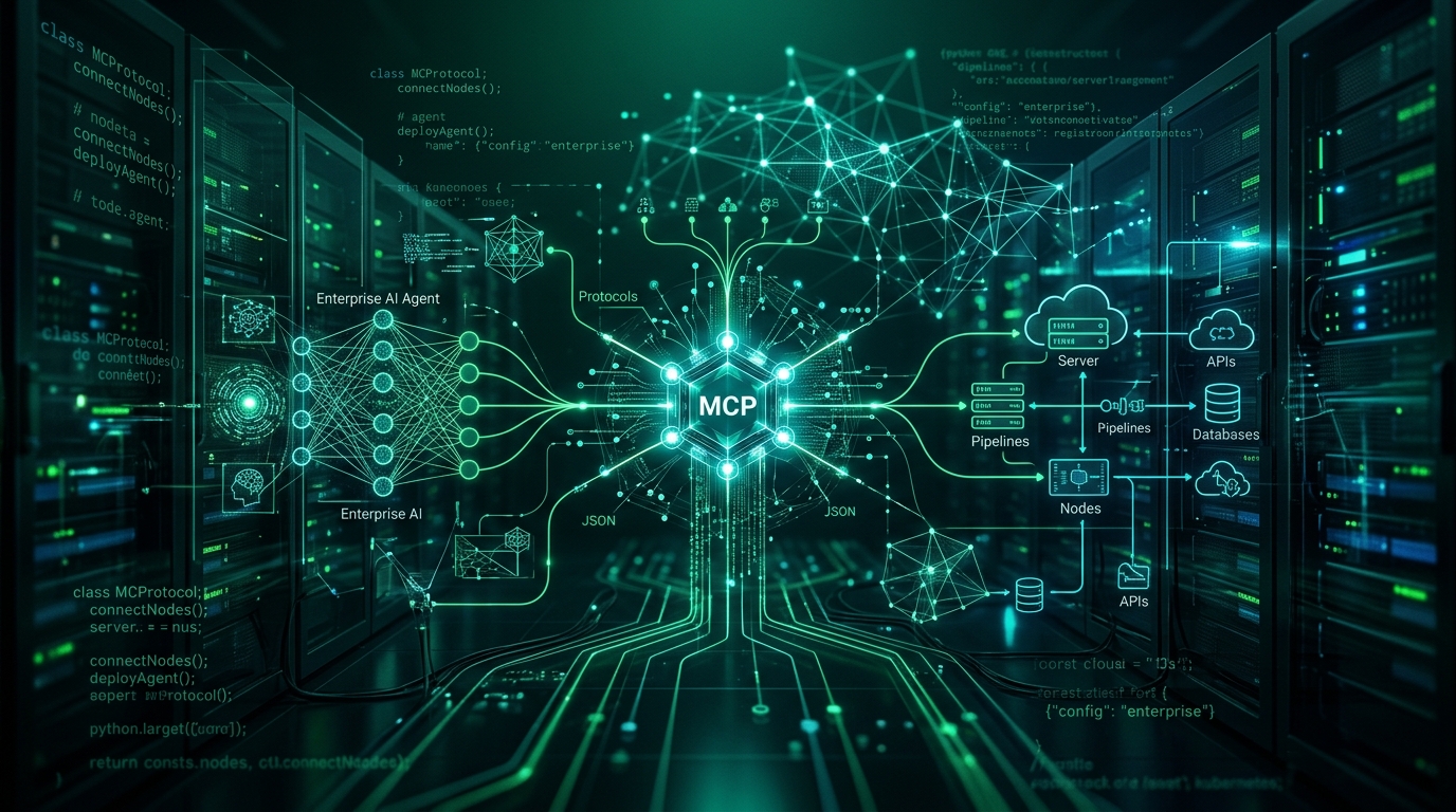 Model Context Protocol (MCP) connecting AI agents to enterprise tools